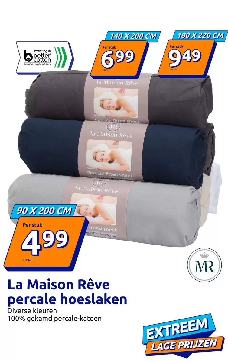 Percale Hoeslaken