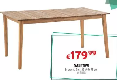 TABLE TIWI