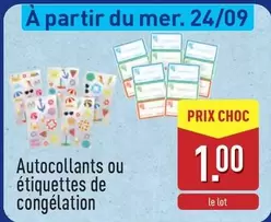 De - Autocollants ou étiquettes de congélation