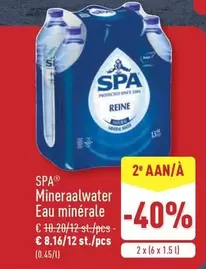 Mineraalwater Eau minérale