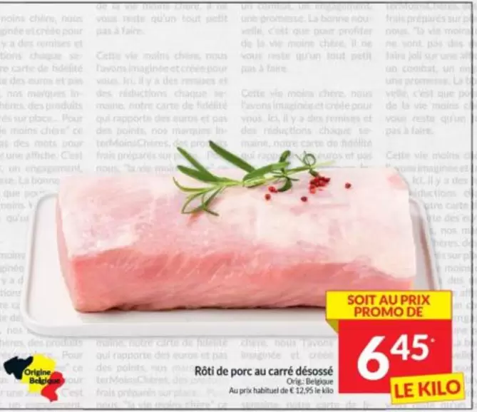 Nos - Rôti de porc au carré désossé