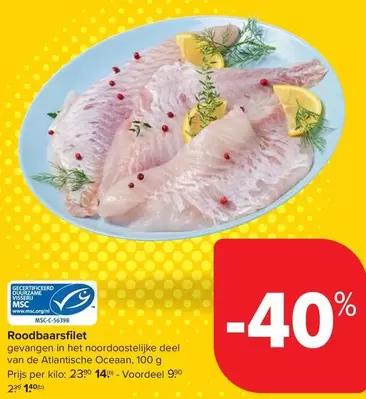 De - Roodbaarsfilet