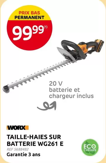 TAILLE-HAIES SUR BATTERIE WG261 E