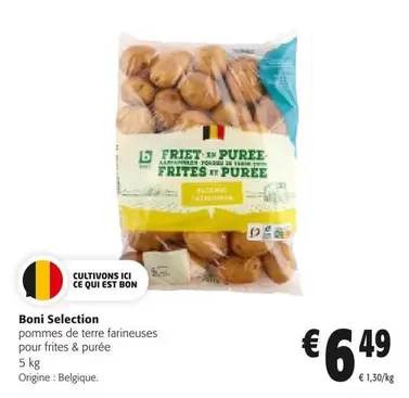 De - pommes de terre farineuses pour frites & purée