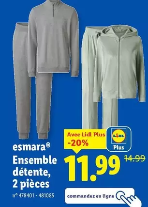 Ensemble détente, 2 pièces