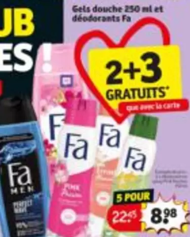 Fa - Gels douche 250 ml et déodorants