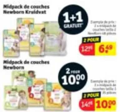 De - Midpack de couches Newborn