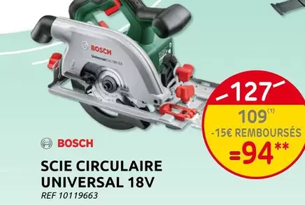 Bosch - SCIE CIRCULAIRE UNIVERSAL 18V