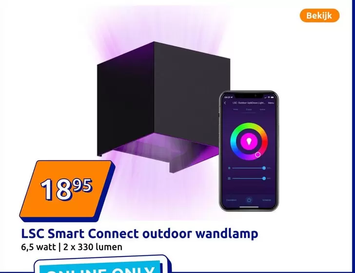 Smart Connect outdoor wandlamp