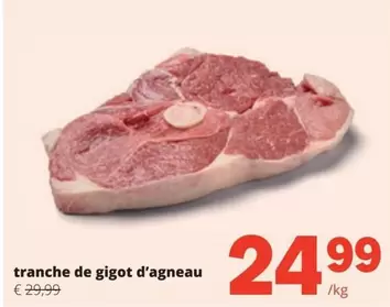 De - tranche de gigot d'agneau