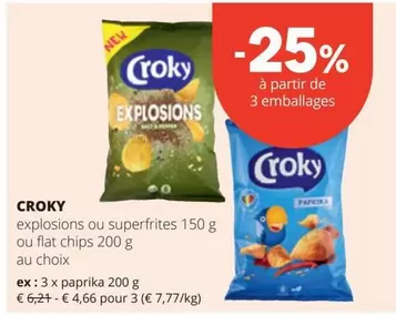 De - explosions ou superfrites 150 g ou flat chips 200 g