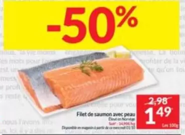 De - Filet de saumon avec peau