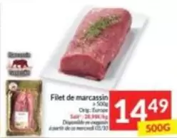 De - Filet de marcassin