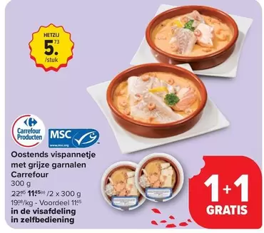 De - Oostends vispannetje met grijze garnalen