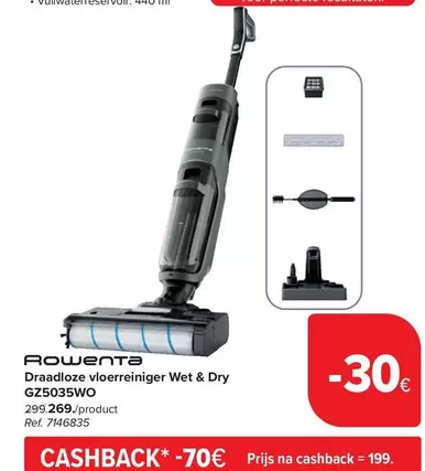 Draadloze vloerreiniger Wet & Dry GZ5035WO