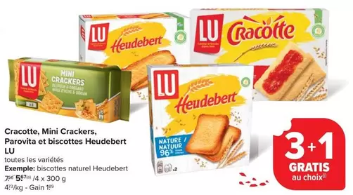 Cracotte, Mini Crackers, Parovita et biscottes Heudebert