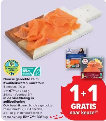De - Noorse gerookte zalm
