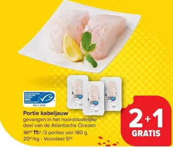 De - Portie kabeljauw