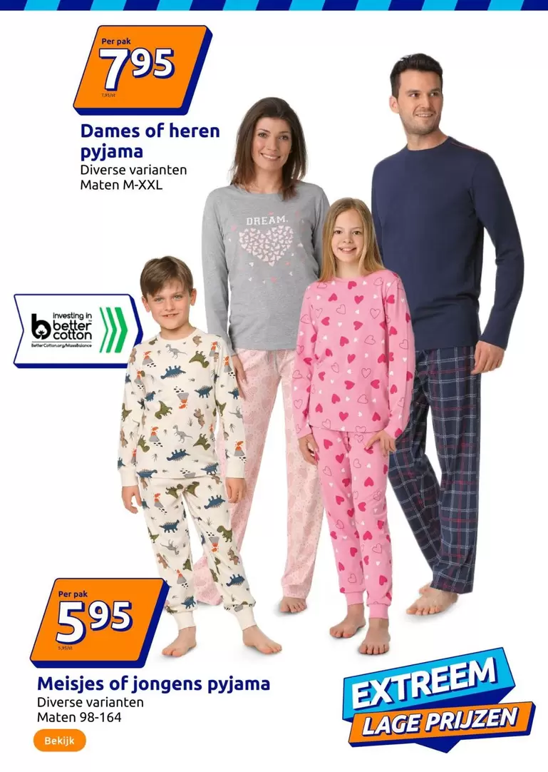 Dames of heren pyjama