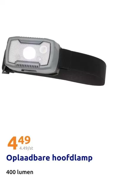 Oplaadbare hoofdlamp