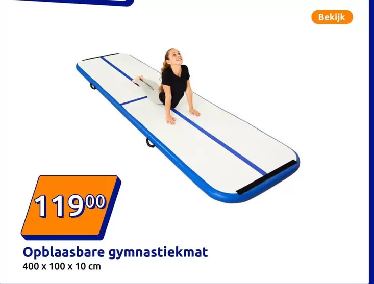 Opblaasbare gymnastiekmat