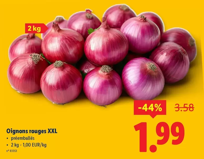 Oignons rouges XXL