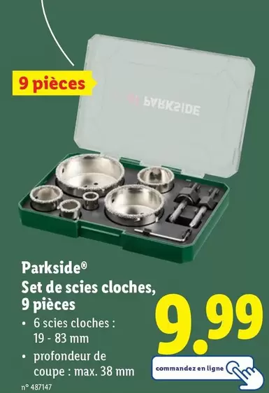 De - Set de scies cloches, 9 pièces