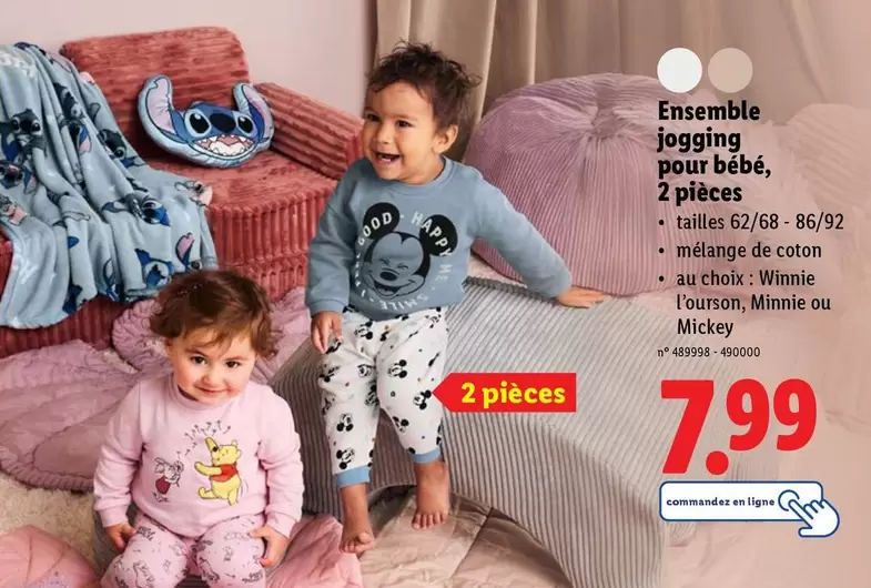De - Ensemble jogging pour bébé, 2 pièces