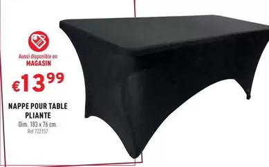 NAPPE POUR TABLE PLIANTE