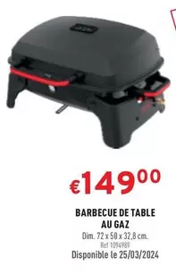 De - BARBECUE DE TABLE AU GAZ