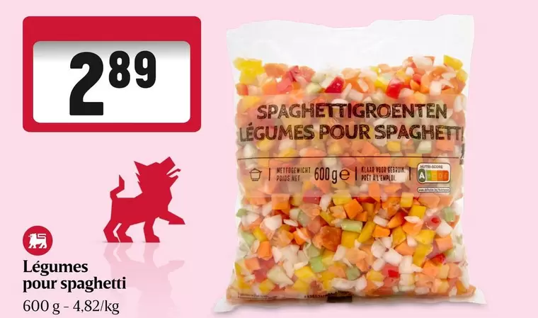 Légumes pour spaghetti