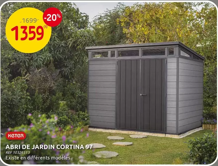 De - ABRI DE JARDIN CORTINA 97