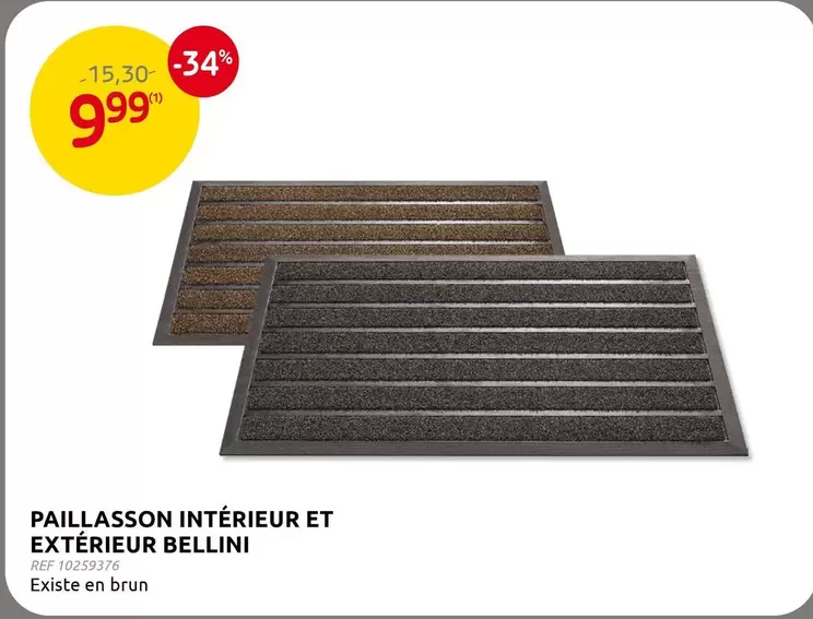PAILLASSON INTÉRIEUR ET EXTÉRIEUR BELLINI