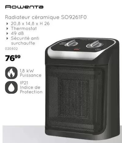Kw - Radiateur céramique SO9261F0