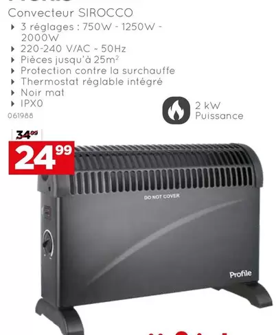 Kw - Convecteur SIROCCO