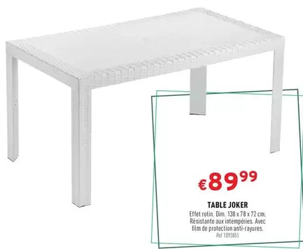 De - TABLE JOKER