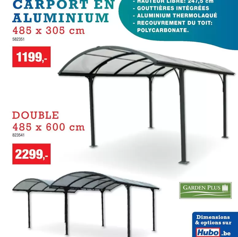 CARPORT EN ALUMINIUM