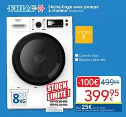 De - Sèche-linge avec pompe à chaleur DKW8200E