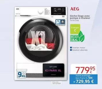 París - Sèche-linge avec pompe à chaleur