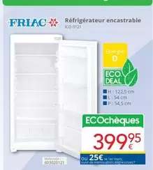 De - Réfrigérateur encastrable ICO 0121