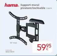Support mural pivotant/inclinable 118619