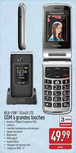 Gsm - SL645 LTE GSM à grandes touches