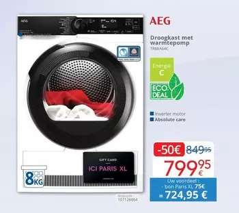 París - Droogkast met warmtepomp