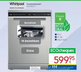 Whirlpool - vaatwasser W7FH551X