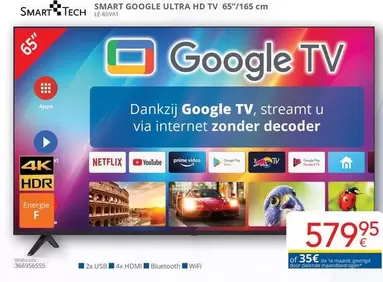 De - GOOGLE ULTRA HD TV 65"/165 cm