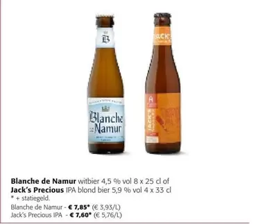 Namur - Blanche de  or Jack's Precious IPA