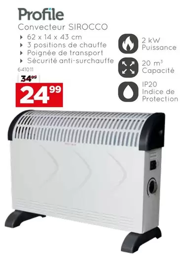 De - Convecteur SIROCCO