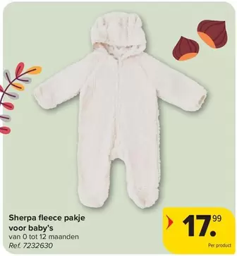 Sherpa fleece pakje voor baby's