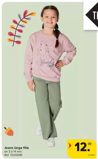 Large - Jeans large fille
