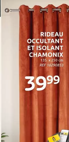 RIDEAU OCCULTANT ET ISOLANT CHAMONIX